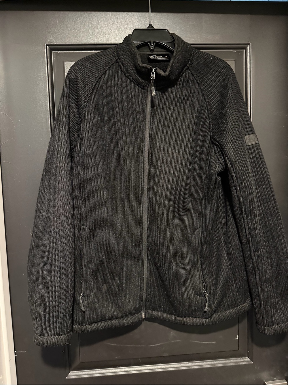 ZeroXposur Men's Black Knit Full-Zip Jacket